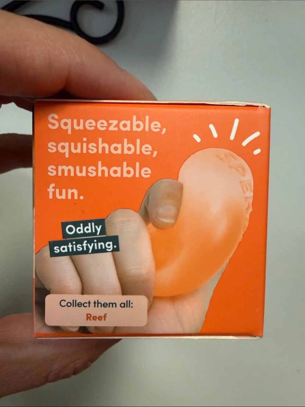 Gump Peach Memory Gel Stress Ball for Kids